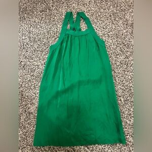 Theory Kelly Green Silky Dress